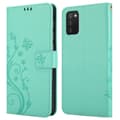 Miniatyrbilde 7 av 7: Deksel til Samsung Galaxy A03s Lommebokdeksel i blomster design med magnetisk lukking, stativfunksjon og kortplasser
