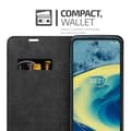 Miniatyrbilde 3 av 8: Lommebokdeksel til Nokia XR20 Deksel med magnetisk lukking, stativfunksjon og kortlomme