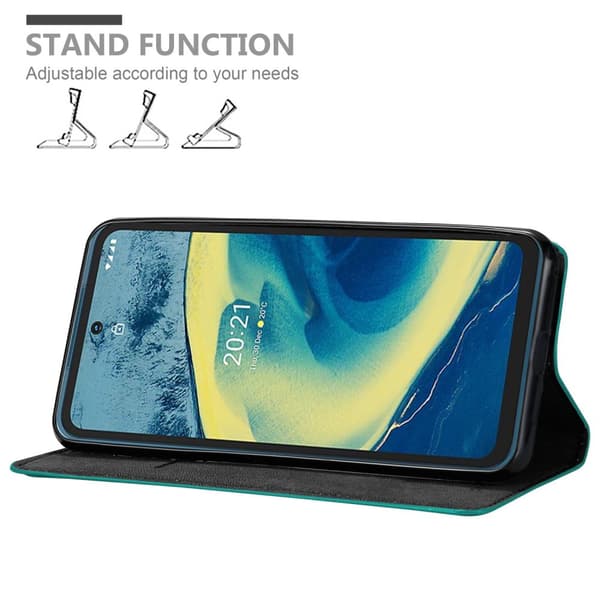 Nokia XR20 Fodral Skal Plånboksfodral Case med magnetisk stängning, ståfunktion och kortficka