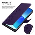 Miniatyrbilde 4 av 7: Deksel til Oppo Reno6 5G Lommebokdeksel i blomster design med magnetisk lukking, stativfunksjon og kortplasser