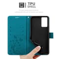 Miniatyrbild 10 av 11: Oppo Reno6 5G Skal Fodral i blomdesign Mobilskydd Case Cover med magnetisk stängning, ståfunktion och kortplatser