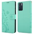 Miniatyrbilde 7 av 7: Deksel til Oppo Reno6 5G Lommebokdeksel i blomster design med magnetisk lukking, stativfunksjon og kortplasser