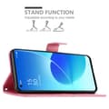 Miniatyrbilde 3 av 7: Deksel til Oppo Reno6 5G Lommebokdeksel i blomster design med magnetisk lukking, stativfunksjon og kortplasser