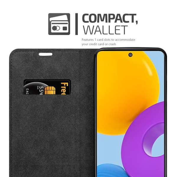 Samsung Galaxy M52 5G Fodral Skal Plånboksfodral Case med magnetisk stängning, ståfunktion och kortficka