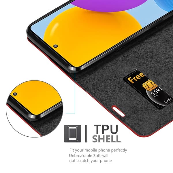 Samsung Galaxy M52 5G Fodral Skal Plånboksfodral Case med magnetisk stängning, ståfunktion och kortficka