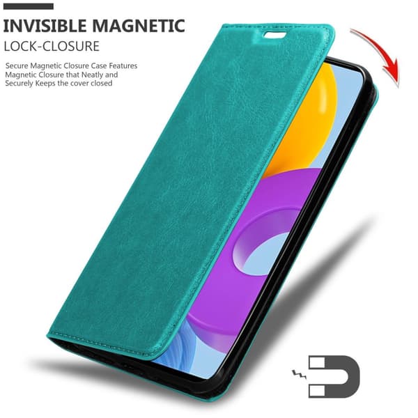 Samsung Galaxy M52 5G Fodral Skal Plånboksfodral Case med magnetisk stängning, ståfunktion och kortficka