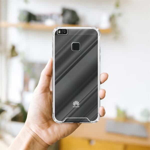 Deksel og 2x herdet beskyttelsesglass til Huawei P9 LITE 2016 / G9 LITE Hybrid beskyttelsesdeksel med TPU-silikonkant og bakside av akrylglass