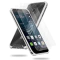 Miniatyrbilde 1 av 7: Deksel og 2x herdet beskyttelsesglass til Huawei P9 LITE 2016 / G9 LITE Hybrid beskyttelsesdeksel med TPU-silikonkant og bakside av akrylglass