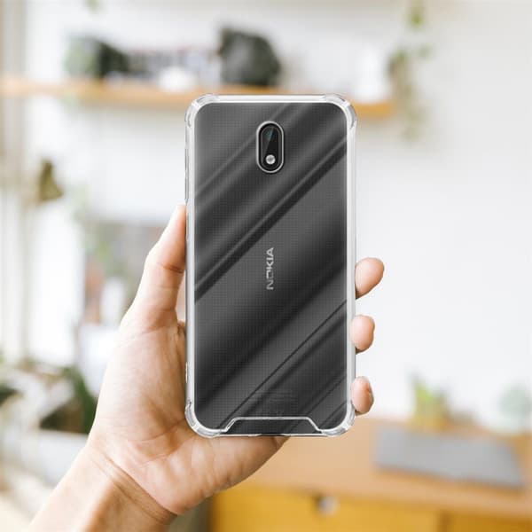 Nokia 3 2017 Suojakuori Suojakotelo 2x karkaistua suojalasi jossa on TPU-silikonireuna ja akryylilasin takaosa