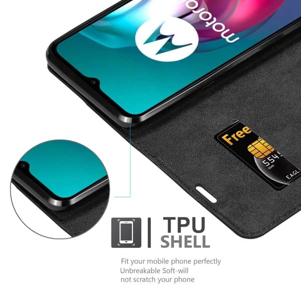 Motorola MOTO G10 / G30 Suojakotelo Suojakuori Lompakkokotelo Matkapuhelinkotelo jossa magneettisuljenta, jalusta-toiminto ja korttitasku
