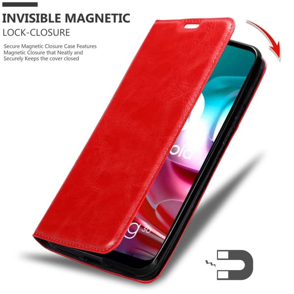 Motorola MOTO G10 / G30 Suojakotelo Suojakuori Lompakkokotelo Matkapuhelinkotelo jossa magneettisuljenta, jalusta-toiminto ja korttitasku