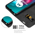Pikkukuva 5 / 8: Motorola MOTO G10 / G30 Suojakotelo Suojakuori Lompakkokotelo Matkapuhelinkotelo jossa magneettisuljenta, jalusta-toiminto ja korttitasku