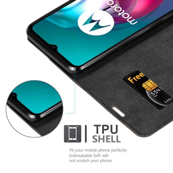 Motorola MOTO G10 / G30 Suojakotelo Suojakuori Lompakkokotelo Matkapuhelinkotelo jossa magneettisuljenta, jalusta-toiminto ja korttitasku
