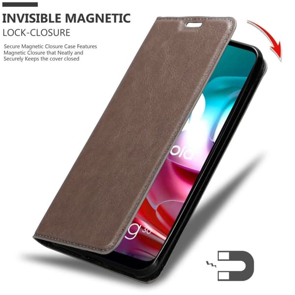 Motorola MOTO G10 / G30 Suojakotelo Suojakuori Lompakkokotelo Matkapuhelinkotelo jossa magneettisuljenta, jalusta-toiminto ja korttitasku