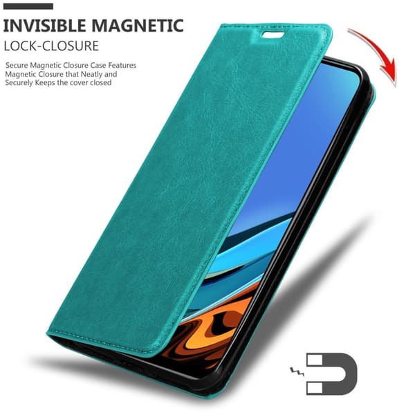 Xiaomi RedMi 9T / POCO M3 Suojakotelo Suojakuori Lompakkokotelo Matkapuhelinkotelo jossa magneettisuljenta, jalusta-toiminto ja korttitasku