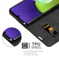 Pikkukuva 10 / 11: Samsung Galaxy A22 4G / M22 / M32 4G Suojakotelo Suojakuori Lompakkokotelo Matkapuhelinkotelo jossa magneettisuljenta, jalusta-toiminto ja korttitasku