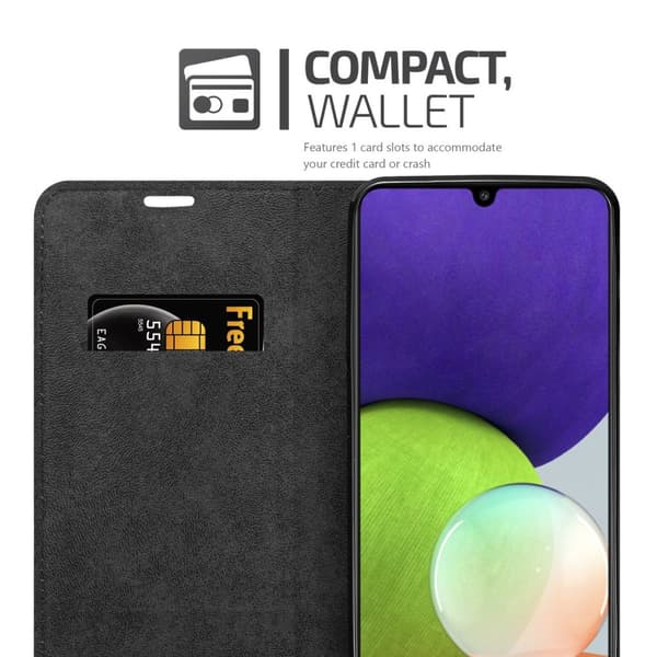 Lommebokdeksel til Samsung Galaxy A22 4G / M22 / M32 4G Deksel med magnetisk lukking, stativfunksjon og kortlomme