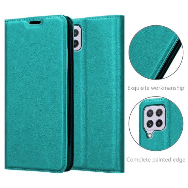 Samsung Galaxy A22 4G / M22 / M32 4G Fodral Skal Plånboksfodral Case med magnetisk stängning, ståfunktion och kortficka
