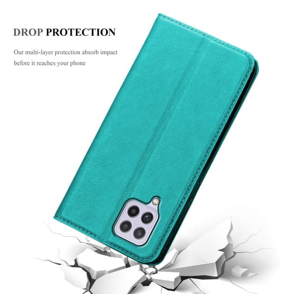 Samsung Galaxy A22 4G / M22 / M32 4G Fodral Skal Plånboksfodral Case med magnetisk stängning, ståfunktion och kortficka