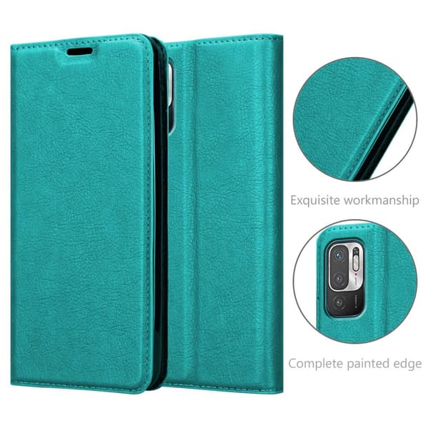 Xiaomi RedMi NOTE 10 5G / POCO M3 PRO 5G Suojakotelo Suojakuori Lompakkokotelo Matkapuhelinkotelo jossa magneettisuljenta, jalusta-toiminto ja