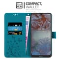Miniatyrbillede 3 af 8: Nokia G10 / G20 Pungetui Cover Blomster ()