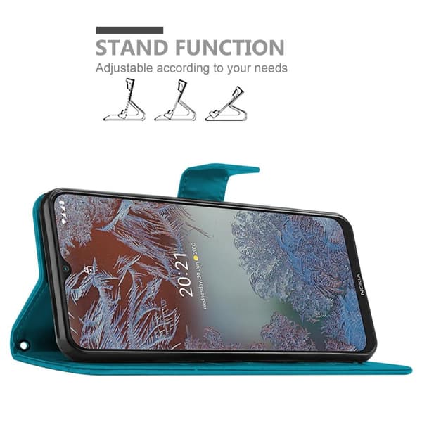 Nokia G10 / G20 Pungetui Cover Blomster ()