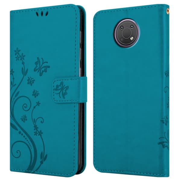 Nokia G10 / G20 Pungetui Cover Blomster ()
