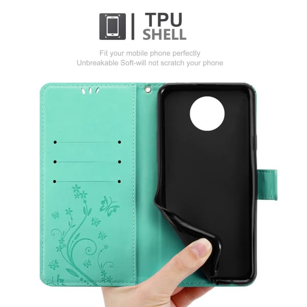 Nokia G10 / G20 Pungetui Cover Blomster ()