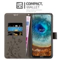 Miniatyrbillede 3 af 8: Nokia X10 / X20 Pungetui Cover Blomster ()