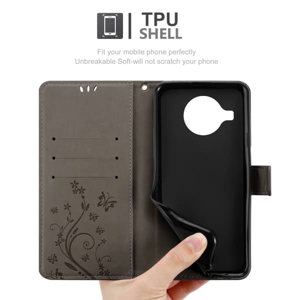 Nokia X10 / X20 Pungetui Cover Blomster ()