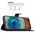 Miniatyrbillede 4 af 8: Nokia X10 / X20 Pungetui Cover Blomster ()