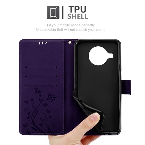 Nokia X10 / X20 Pungetui Cover Blomster ()