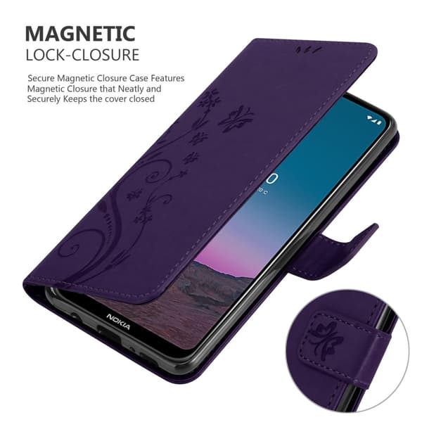 Nokia 5.4 Pungetui Cover Blomster ()