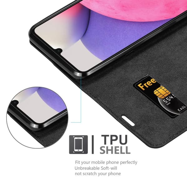 Lommebokdeksel til Samsung Galaxy A33 5G Deksel med magnetisk lukking, stativfunksjon og kortlomme