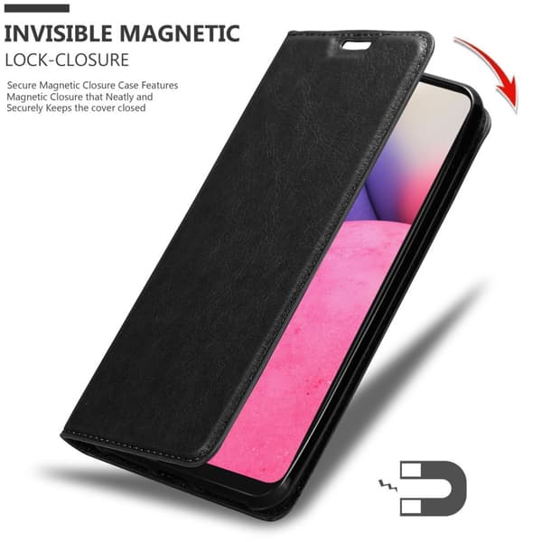 Lommebokdeksel til Samsung Galaxy A33 5G Deksel med magnetisk lukking, stativfunksjon og kortlomme