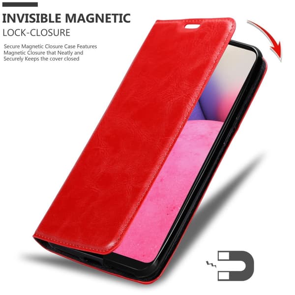 Lommebokdeksel til Samsung Galaxy A33 5G Deksel med magnetisk lukking, stativfunksjon og kortlomme