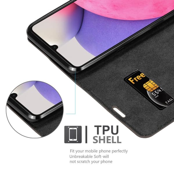 Lommebokdeksel til Samsung Galaxy A33 5G Deksel med magnetisk lukking, stativfunksjon og kortlomme
