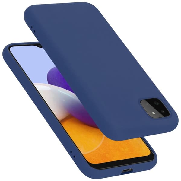 Samsung Galaxy A22 5G Cover Etui Case () Liquid Blå
