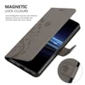 Miniatyrbilde 4 av 7: Deksel til Sony Xperia PRO-I Lommebokdeksel i blomster design med magnetisk lukking, stativfunksjon og kortplasser