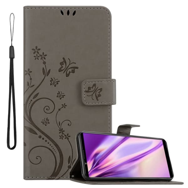 Deksel til Sony Xperia PRO-I Lommebokdeksel i blomster design med magnetisk lukking, stativfunksjon og kortplasser