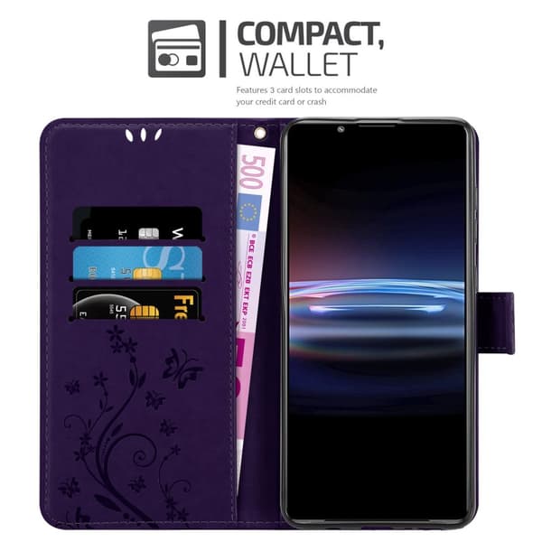 Sony Xperia PRO-I Pungetui Cover Blomster ()