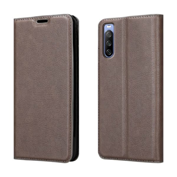 Lommebokdeksel til Sony Xperia 10 III Deksel med magnetisk lukking, stativfunksjon og kortlomme