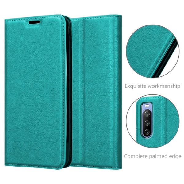 Sony Xperia 10 III Fodral Skal Plånboksfodral Case med magnetisk stängning, ståfunktion och kortficka