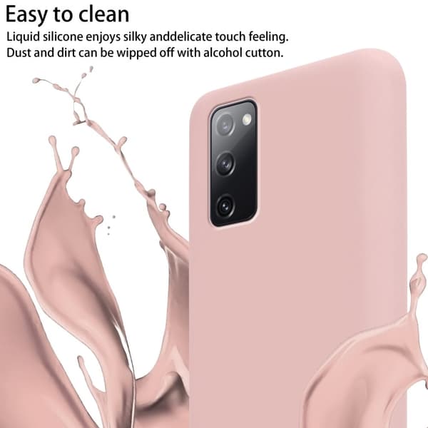 Deksel med Kedja for Samsung Galaxy S20 FE Silikonbeskyttelsesetui med lengdejusterbar ledningsstropp