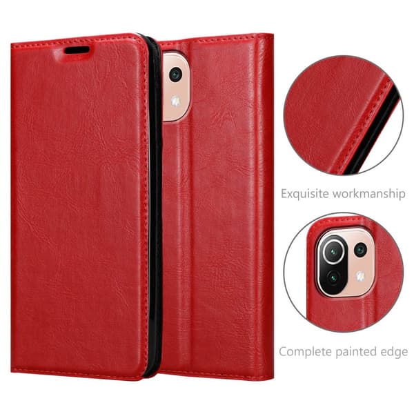 Xiaomi Mi 11 LITE (4G / 5G) / 11 LITE NE Fodral Skal Plånboksfodral Case med magnetisk stängning, ståfunktion och kortficka