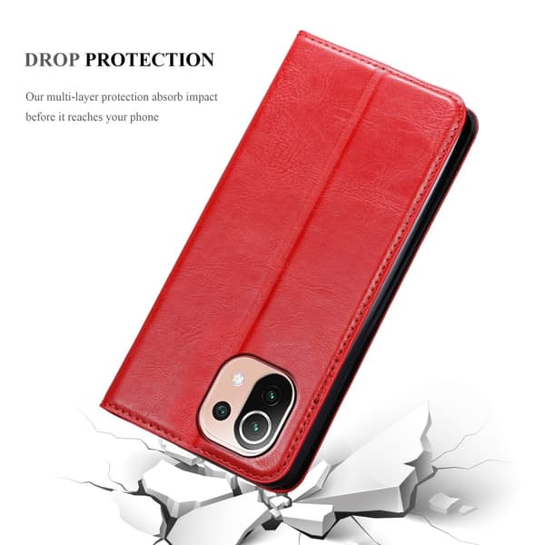 Xiaomi Mi 11 LITE (4G / 5G) / 11 LITE NE Fodral Skal Plånboksfodral Case med magnetisk stängning, ståfunktion och kortficka