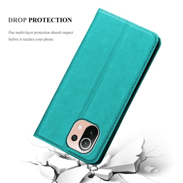 Xiaomi Mi 11 LITE (4G / 5G) / 11 LITE NE Fodral Skal Plånboksfodral Case med magnetisk stängning, ståfunktion och kortficka