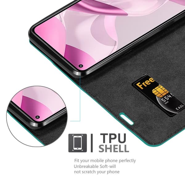 Xiaomi Mi 11 LITE (4G / 5G) / 11 LITE NE Fodral Skal Plånboksfodral Case med magnetisk stängning, ståfunktion och kortficka