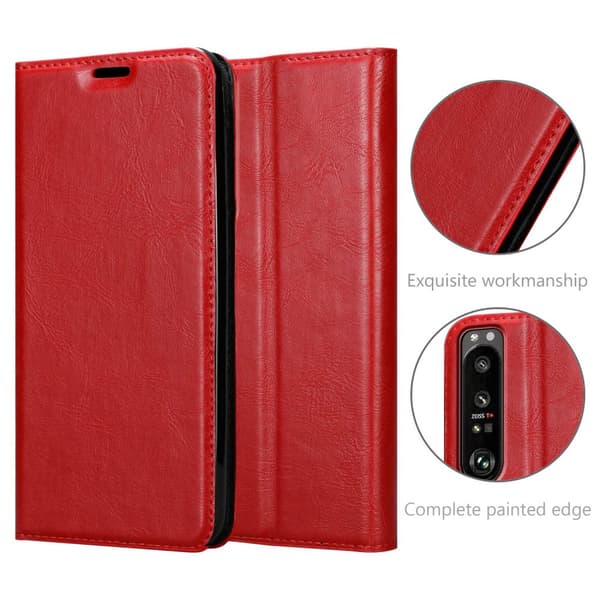 Sony Xperia 1 III Fodral Skal Plånboksfodral Case med magnetisk stängning, ståfunktion och kortficka