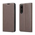 Miniatyrbild 9 av 9: Sony Xperia 1 III Fodral Skal Plånboksfodral Case med magnetisk stängning, ståfunktion och kortficka